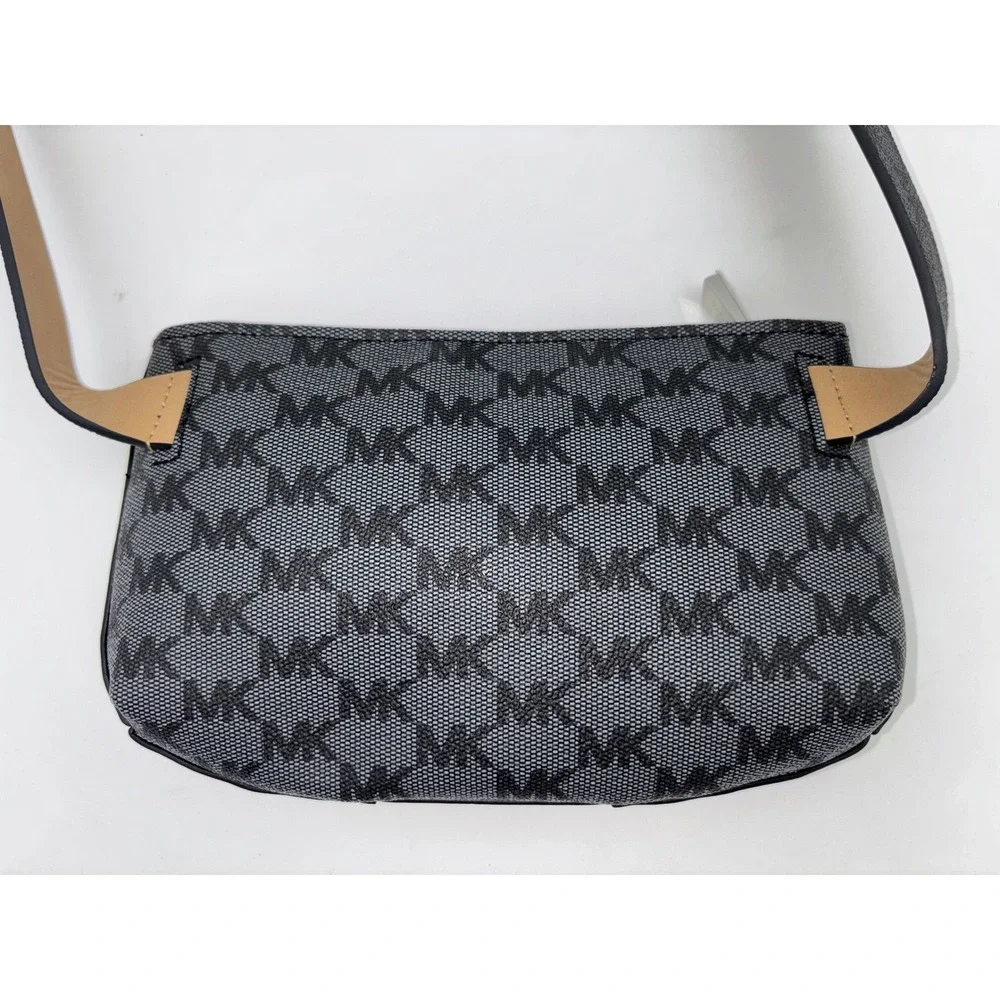 MICHAEL KORS Belt‎ Bag Fanny Pack Logo Monogram Grey Black NEW Small Medium